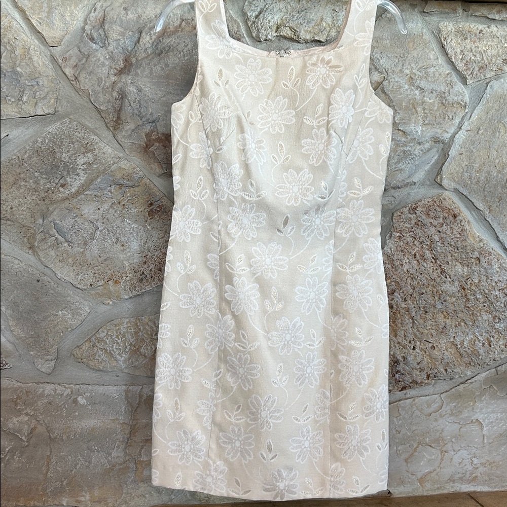 Datiani Vintage Cream Gold Dress